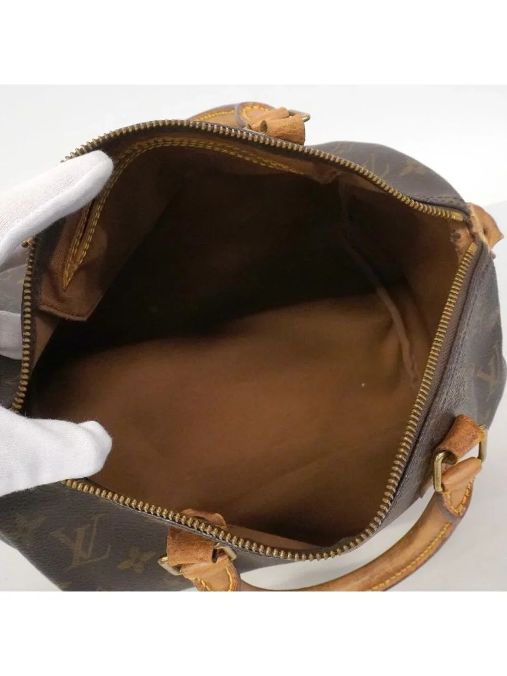 Louis Vuitton Handbag Monogram Speedy 30 Brown